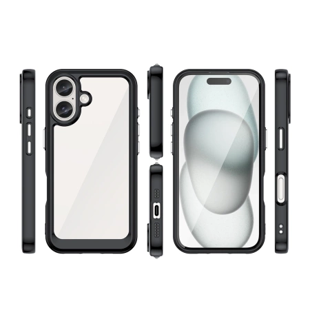 HURTEL ETUI OUTER SPACE CASE DO IPHONE 16 PLUS OCHRONA WYSOKA RAMKA ŻELOWA