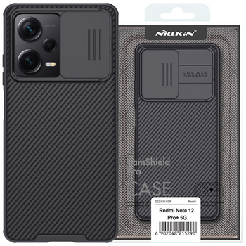 Nillkin CamShield Pro Case etui do Xiaomi Redmi Note 12 Pro / Poco X5 Pro 5G pokrowiec z osłoną na aparat czarne