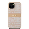 DKNY ETUI HARDCASE DO IPHONE 15 PLUS 14 PLUS 6.7 LEATHER MONO STRIPE Z LOGO