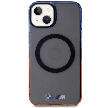 Etui BMW BMHMP14SHTGE na iPhone 14 - szare hardcase Gradient Bumper MagSafe