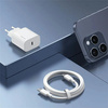 USAMS Ład. siec. 1xUSB-C T65 PD20WPD Fast Charging US-CC226 + kabel USB-C/Lightning US-SJ712 30W biały/white Yi Series OYXLTZ02
