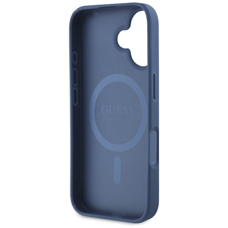 GUESS ETUI POKROWIEC TPU DO IPHONE 16 DO MAGSAFE GRANULOWANY WZÓR KWIATOWY