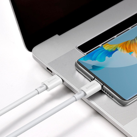BASEUS KABEL PRZEJŚCIÓWKA USB-C DO USB-C 100W PD DO TELEFONÓW I LAPTOPÓW 1M