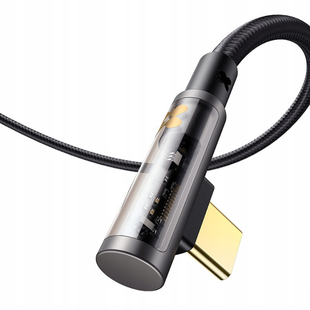 MCDODO KABEL USB-C KĄTOWY SZYBKIE ŁADOWANIE DO SAMSUNG USB TYP C 6A 100W 2M