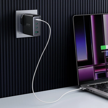 Ładowarka GaN UK Joyroom JR-TCG05UK 140W 3x USB-C USB-A + kabel USB-C / USB-C 240W 1.2m