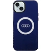 Etui Audi IML Big Logo MagSafe na iPhone 15 Plus / 14 Plus - niebieskie