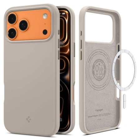 SPIGEN ETUI SILICONE FIT DO IPHONE 17 PRO MAX MAGSAFE ELASTYCZNY POKROWIEC