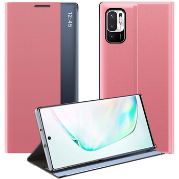 New Sleep Case pokrowiec etui z klapką z funkcją podstawki Xiaomi Redmi Note 11S / Note 11 różowy