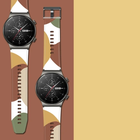 HURTEL PASEK DO ZEGARKA HUAWEI WATCH GT2 PRO OPASKA SILIKONOWA MORO WZÓR 5