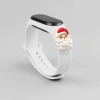 STRAP XMAS OPASKA DO XIAOMI MI BAND 4 3 ŚWIĄTECZNY PASEK SILIKONOWY MIKOŁAJ