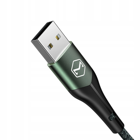 MCDODO KABEL USB LIGHTNING SZYBKIEGO ŁADOWANIA 36W DO IPHONE 13 14 1M LED ZIELONY