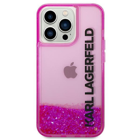 Karl Lagerfeld KLHCP14XLCKVF iPhone 14 Pro Max 6,7" różowy/pink hardcase Liquid Glitter Elong