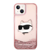 Karl Lagerfeld KLHCP14MLNCHCP iPhone 14 Plus 6,7" różowy/pink hardcase Glitter Choupette Head