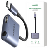 UGREEN PRZEJŚCIÓWKA USB-C AUDIO DO JACK 3.5MM DO SAMSUNG NOTE S SERIA SZARY