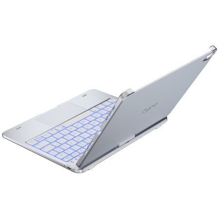 Etui Typecase Flexbook Touch z klawiaturą do iPad Air 11" 2024/2025 srebrny