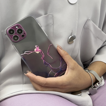 Marble Case etui do iPhone 13 Pro Max żelowy pokrowiec marmur miętowy