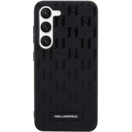 Etui Karl Lagerfeld KLHCS23MSAKLHPK S23+ S916 hardcase - czarne Saffiano Mono Metal Logo