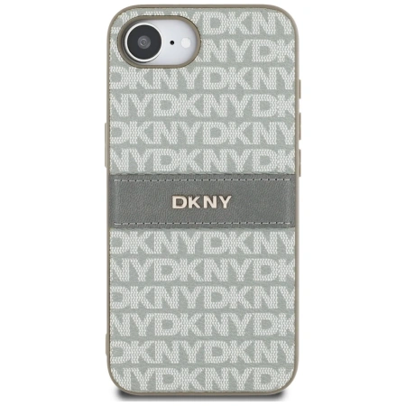 DKNY ETUI CASE REPEAT TEXTURE PATTERN Z PASAMI DO IPHONE 16E LUKSUSOWE