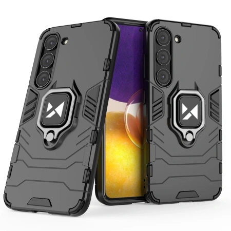 WOZINSKY POKROWIEC RING ARMOR DO SAMSUNG GALAXY S23 Z UCHWYTEM MAGNETYCZNYM