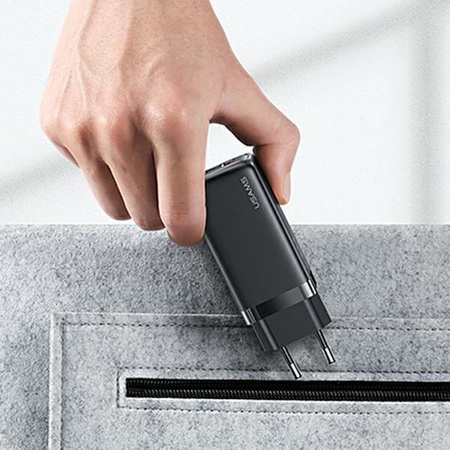 USAMS ŁADOWARKA SIECIOWA 65W PD 1XUSB-C 1XUSB DO TELEFONÓW IPHONE 12 13 14