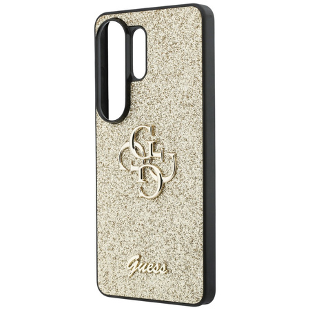 Etui Guess Fixed Glitter Big 4G Metal Logo do Samsung Galaxy S26 Ultra złoty