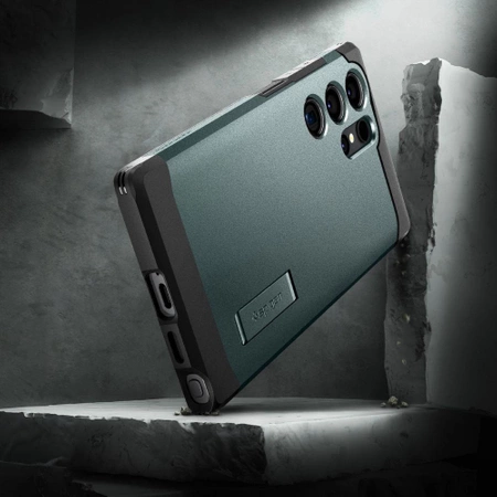 Etui Spigen Tough Armor na Samsung Galaxy S24 Ultra - ciemnozielone