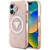GUESS ETUI TPU POKROWIEC DO IPHONE 16 DO MAGSAFE ZIARNISTY METAL GLITTER