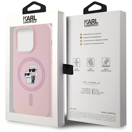 KARL LAGERFELD ETUI SILIKONOWE DO MAGSAFE DO IPHONE 14 PRO MAX Z OCHRONĄ