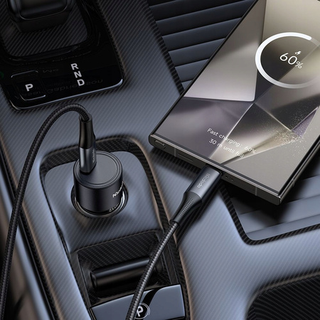 MCDODO SZYBKA ŁADOWARKA SAMOCHODOWA DO TELEFONU LAPTOPA USB-C 45W LED