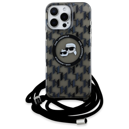 KARL LAGERFELD ETUI HARDCASE CROSSBODY MONOGRAM KARL & CHOUPETTE HEAD