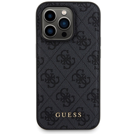 Zestaw Guess GUBPM5P14X4GEMGK iPhone14 Pro Max 6.7 hardcase + Powerbank 5000mAh MagSafe czarny/black 4G Metal Logo