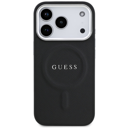 Etui Guess Classic Logo MagSafe do iPhone 17 Pro czarny