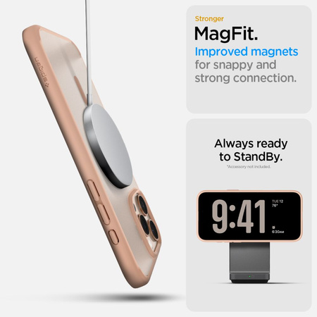 SPIGEN POKROWIEC MAGNETYCZNY DO MAGSAFE IPHONE 16 PRO ULTRA HYBRID TITANIUM