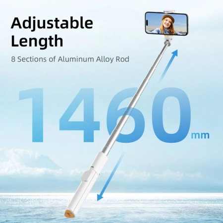 TECH-PROTECT SELFIE STICK Z TRIPODEM DO TELEFONÓW 3W1 Z PILOTEM KONTRO
