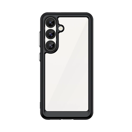 HURTEL OUTER SPACE CASE ETUI DO SAMSUNG GALAXY S25 Z ŻELOWĄ RAMKĄ I OCHRONĄ