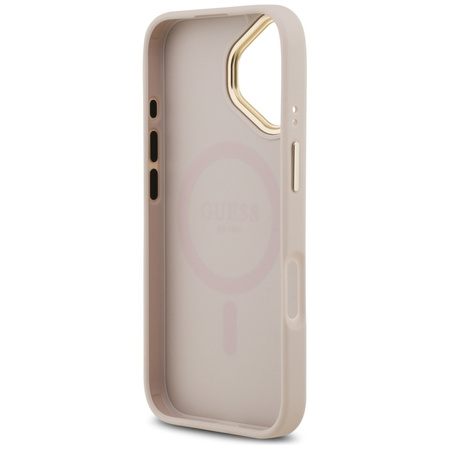 Etui Guess 4G PU Classic Logo MagSafe do iPhone 17 różowy