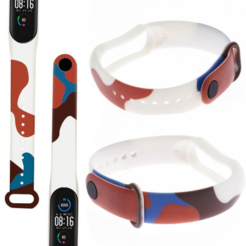 STRAP MORO OPASKA PASEK DO XIAOMI MI BAND 4 3 SILIKONOWA BRANSOLETKA WZÓR 8