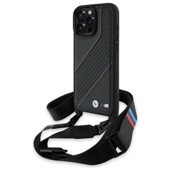 BMW BMHCP16X23PSCCK iPhone 16 Pro Max    6.9 czarny/black hardcase M Edition Carbon Stripe & Strap