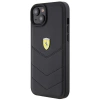 Etui Ferrari Quilted Metal Logo do iPhone 15 Plus - czarne