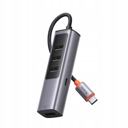 MCDODO PRZEJŚCIÓWKA ADAPTER HUB USB-C ROZDZIELACZ ROZGAŁĘŹNIK 4X USB-A 3.0