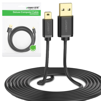 Ugreen kabel przewód USB - mini USB 480 Mbps 1,5 m czarny (US132 10385)