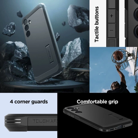 Etui Spigen Tough Armor na Samsung Galaxy A35 5G - czarne