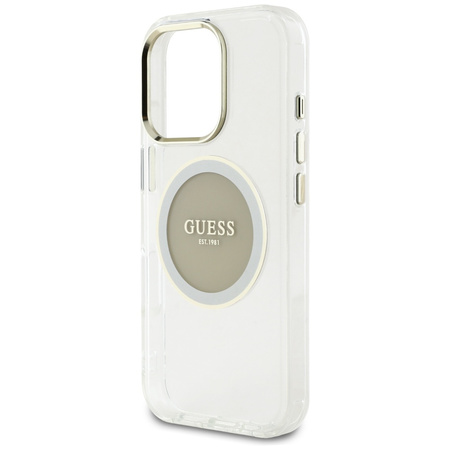GUESS ETUI POKROWIEC MAGNETYCZNY DO MAGSAFE IPHONE 16 PRO LOGO CLASSIC
