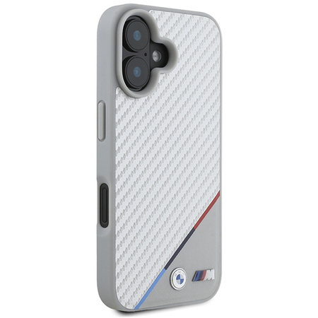 BMW BMHMP16S23PUDTS iPhone 166.1 szary/grey hardcase M Carbon Tricolor Line MagSafe
