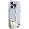Etui Guess Liquid Glitter Gold Stripes na iPhone 15 Pro - przezroczyste