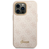 GUESS ETUI DO IPHONE 14 PRO 6,1 HARD CASE Z LOGO VINTAGE GOLD ELEGANCKIE 4G
