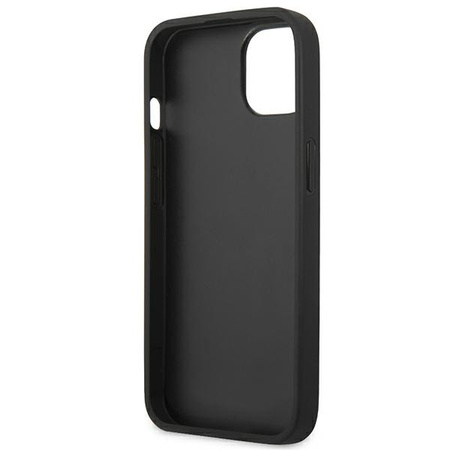 GUESS POKROWIEC DO IPHONE 14 15 6,1 4G HARD CASE ZŁOTE METAL LOGO