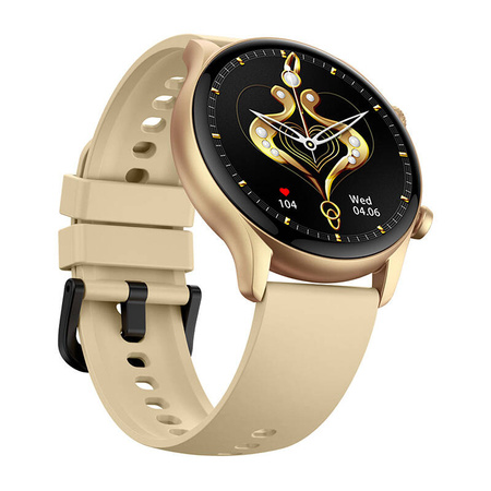 ZEBLAZE SMARTWATCH BTALK 3 PLUS DO ANDROID IOS ZŁOTY Z WODOODPORNOŚCIĄ IP67