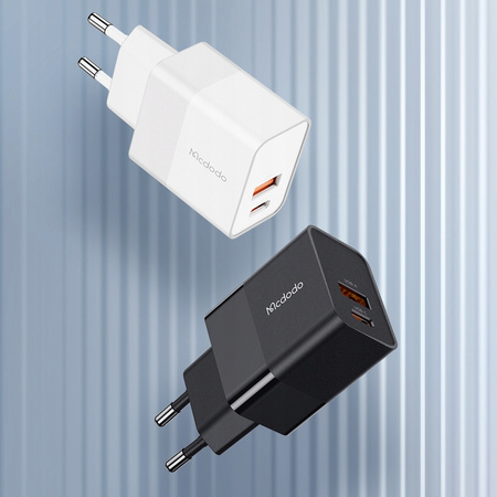 MCDODO SZYBKA ŁADOWARKA SIECIOWA DO IPHONE USB TYP C 2X USB USB-C PD 20W