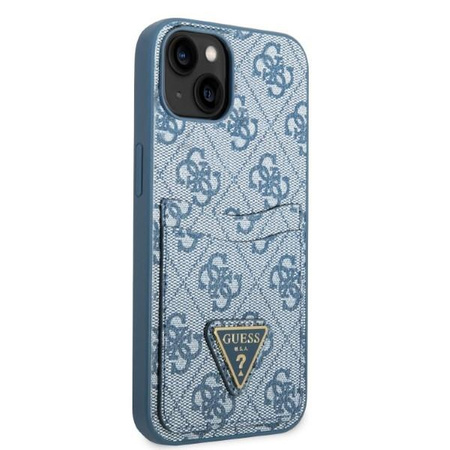 Guess GUHCP13MP4TPB iPhone 13 6,1" niebieski/blue hardcase 4G Triangle Logo Cardslot